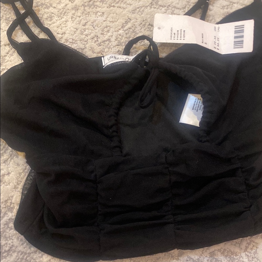 Urban Outfitters Black Crop Top